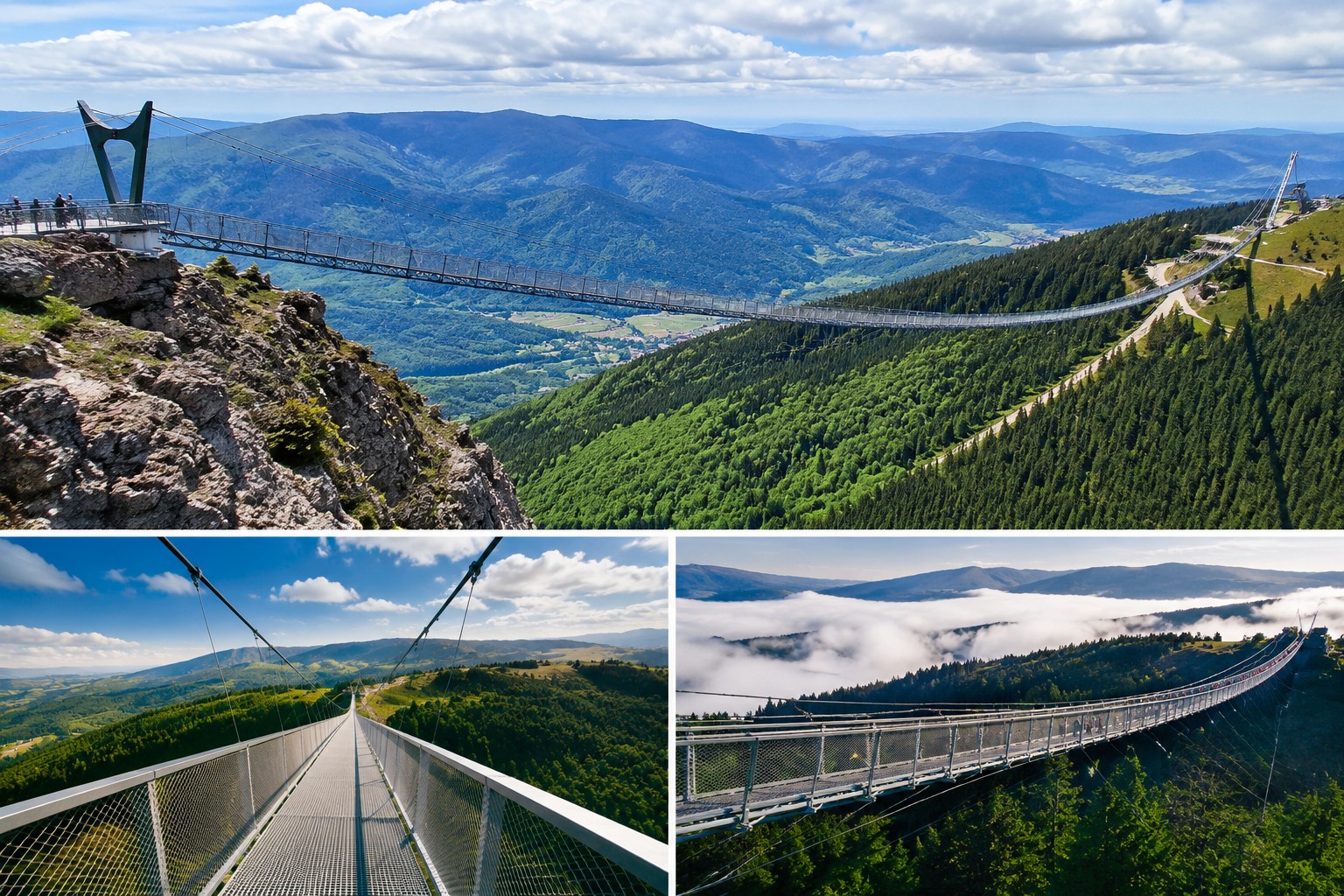 The World's Longest Suspension Footbridge Connecting Nature and Adventure