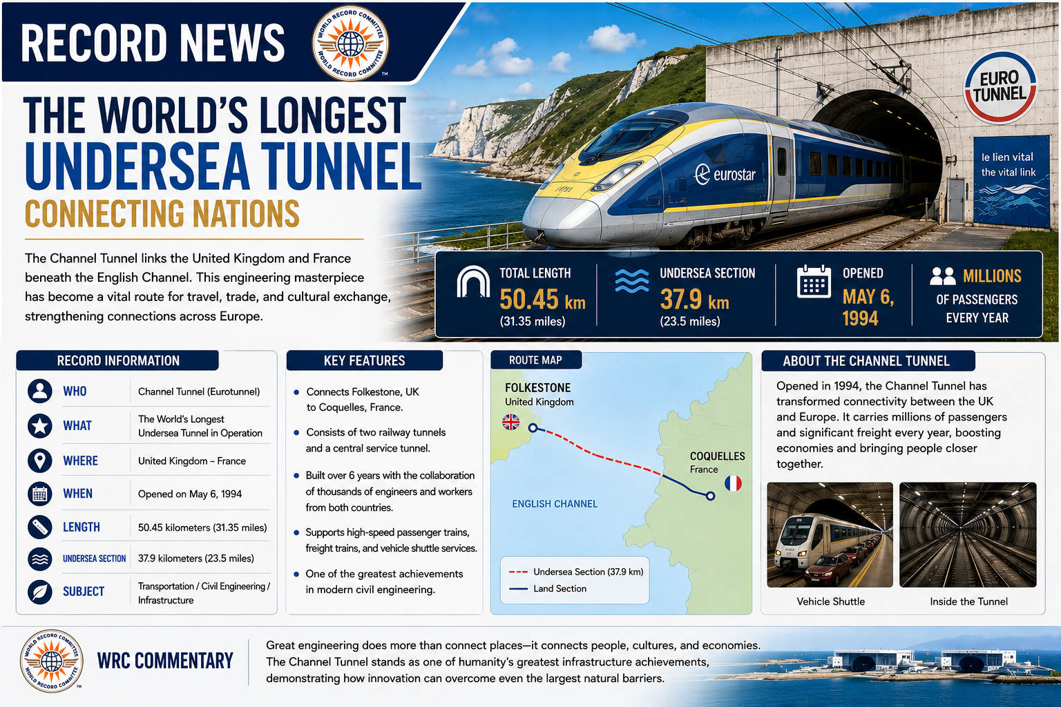 The World's Longest Undersea Tunnel Connecting Nations
