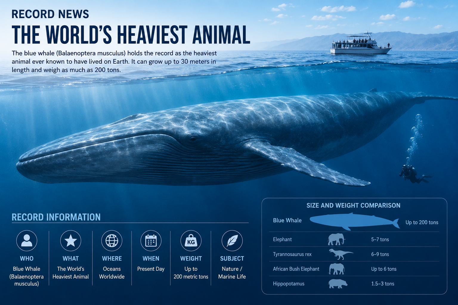 The World's Heaviest Animal Ever Known