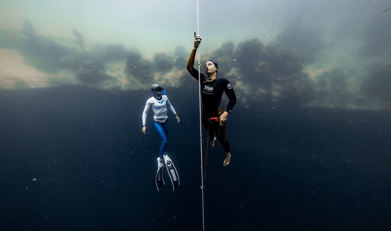 Deepest freediving free immersion (female)